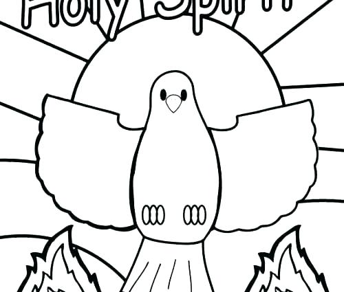 500x425 Spirit Coloring Pages Holy Spirit Coloring Page Holy Spirit