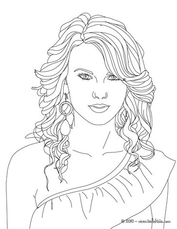 Taylor Swift Coloring Pages 364x470 Taylor Swift Coloring Pages