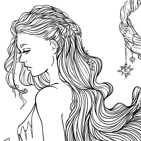 570x570 Adult Coloring Pages Hair People Coloring Pages Futurities