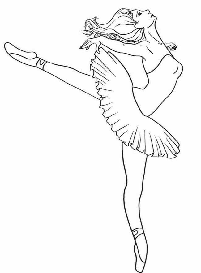 650x882 Coloring Pages. Ballet Dancer Coloring Pages