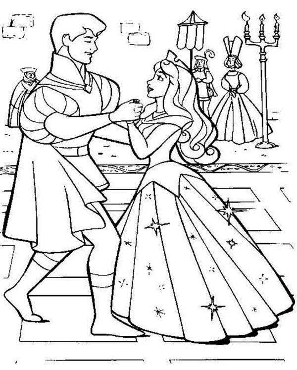 600x747 Princess Aurora Wedding Dance With Prince Phillip In Sleeping