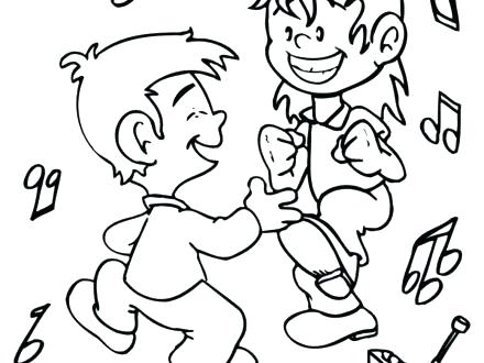 440x330 Dance Pictures To Color. Dance And Dancing Coloring Page Get
