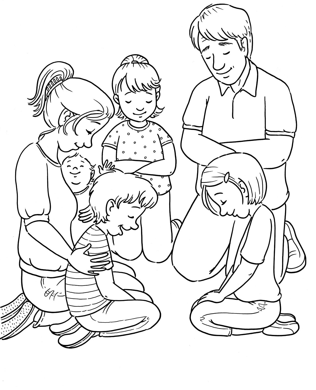 Family Prayer Primary Coloring Pages World Coloring Page 1295x1600 Family Prayer Primary Coloring Pages World Coloring Page