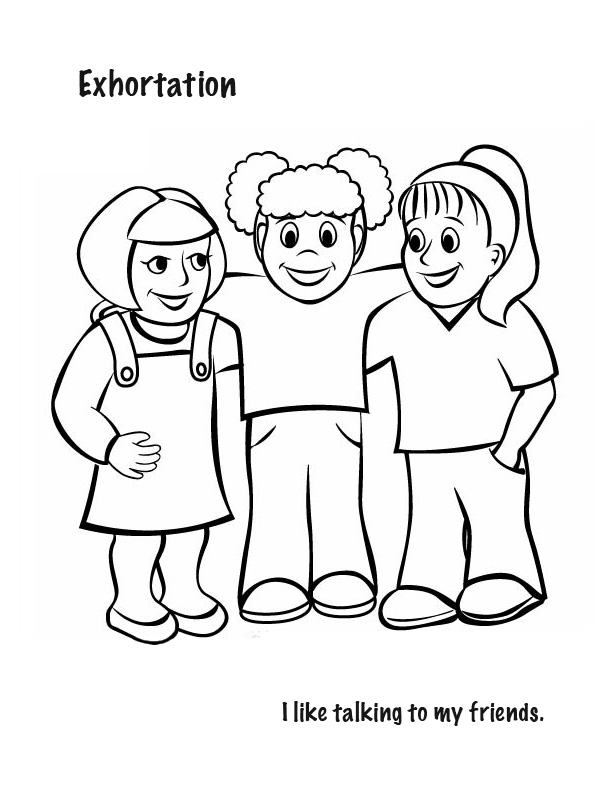 I Like Talking With My Friends Free Coloring Page Kids, Love 612x792 I Like Talking With My Friends Free Coloring Page Kids, Love
