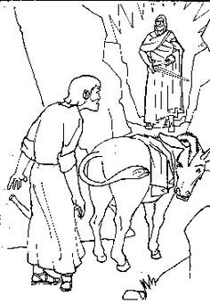 Balaam And The Talking Donkey Coloring Pages 236x341 Balaam And The Talking Donkey Coloring Pages