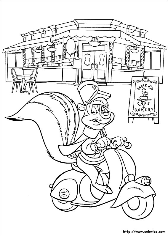 567x794 Pepe Le Pew Coloring Pages