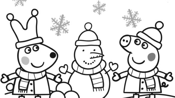 585x329 Peppa Coloring Pages Coloring Book Peppa Coloring Pages.