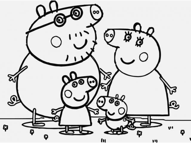 640x480 Peppa Pig Coloring Pages Image Stunning Le Peppa Pig Colouring