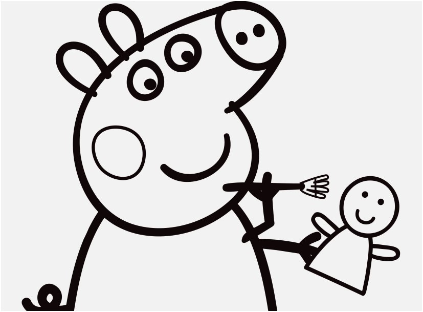 827x609 Peppa Pig Coloring Pages Pic Peppa Pig Coloring Pages To Print