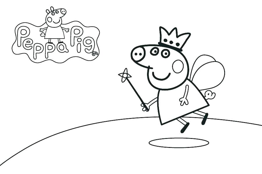 900x600 Free Printable Peppa Pig Coloring Pages