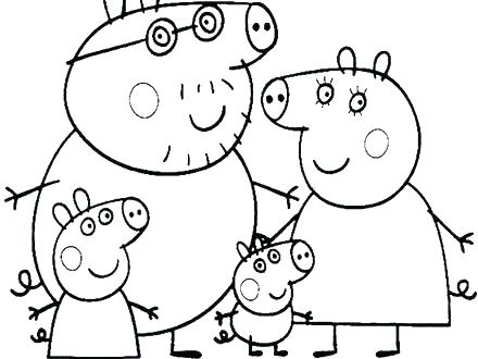 440x330 Peppa Pig Coloring Pages Online Pig Coloring Pages Peppa Pig Happy