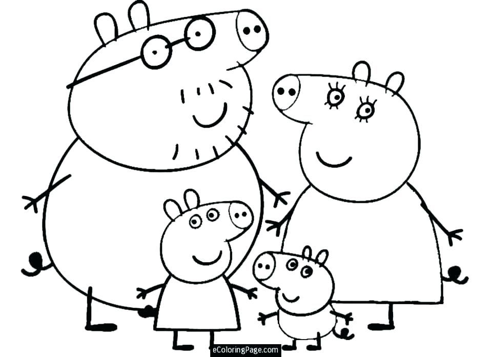 960x696 Peppa Pig Printable Coloring Pages Pig Color Pages Pig Printable