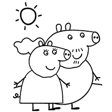 230x230 Top 15 Free Printable Peppa Pig Coloring Pages Online