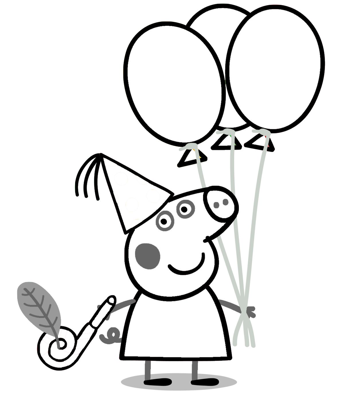 1238x1413 Peppa Pig Coloring Pages