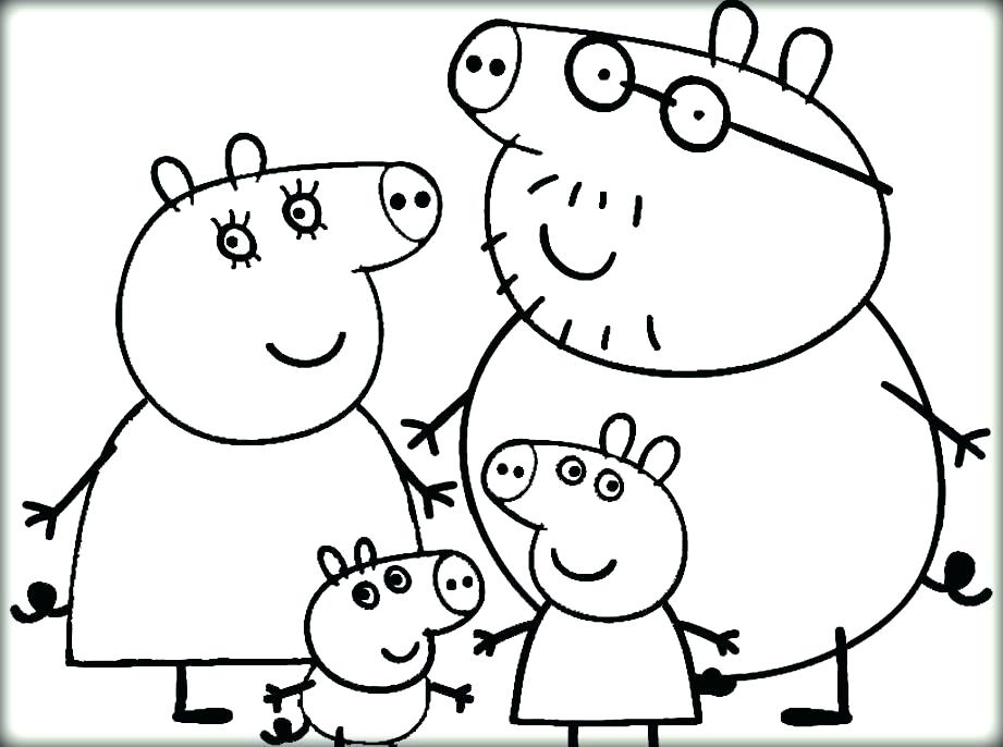 921x686 Peppa Coloring Pages Pig Coloring Pages To Print Pig Coloring