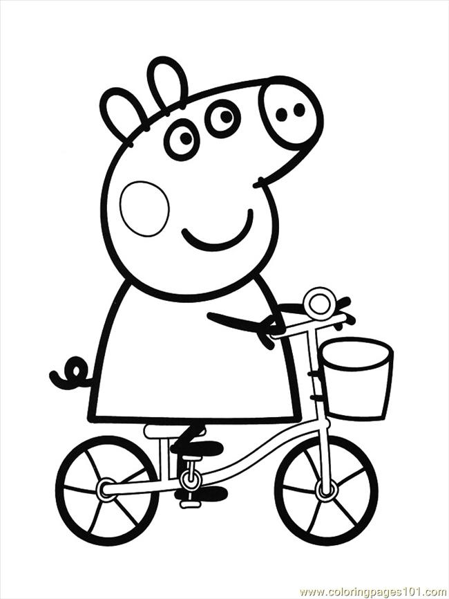 650x866 Peppa Pig 2 Coloring Page