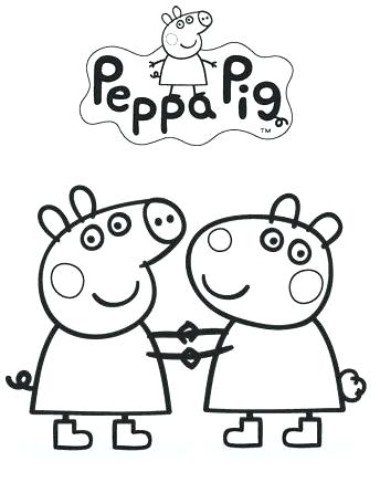 344x446 Peppa Pig Coloring Page Pig Coloring Pages Printable Pig Coloring