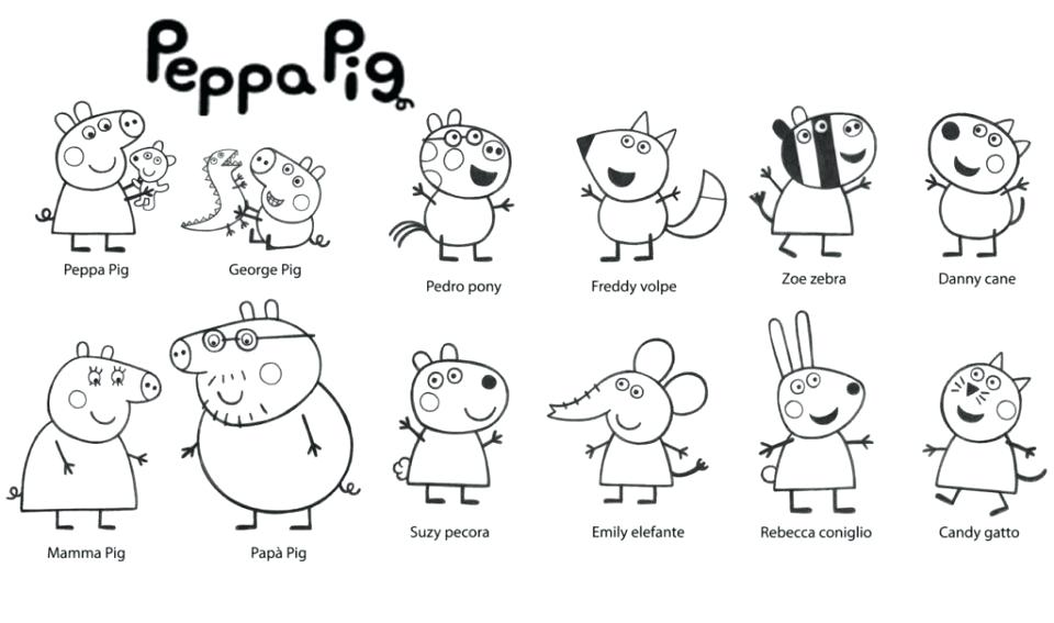 960x567 Peppa Pig Colouring Pages Printable Printable Pig Coloring Pages