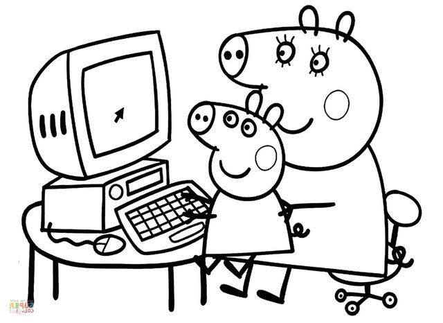 640x466 Peppa Pig Colouring Printables Peppa Pig Coloring Pages Free