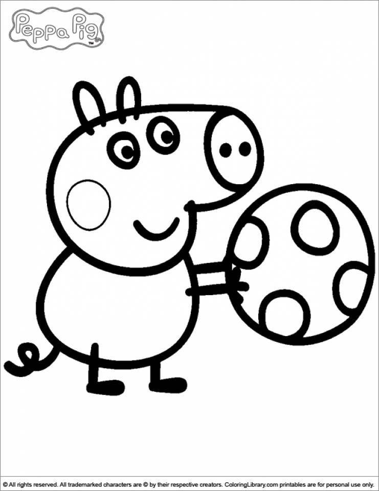 741x960 Get This Printable Peppa Pig Coloring Pages Online 63956 !