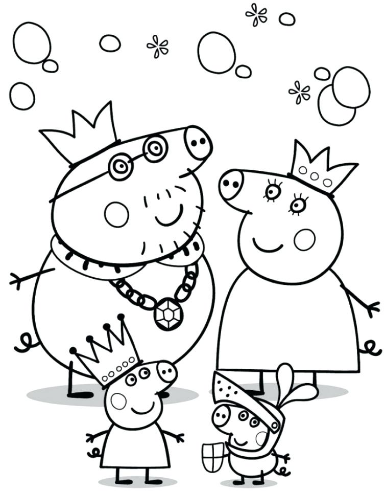 754x960 Peppa Pig Coloring Pages To Print Printable Pig Coloring Pages