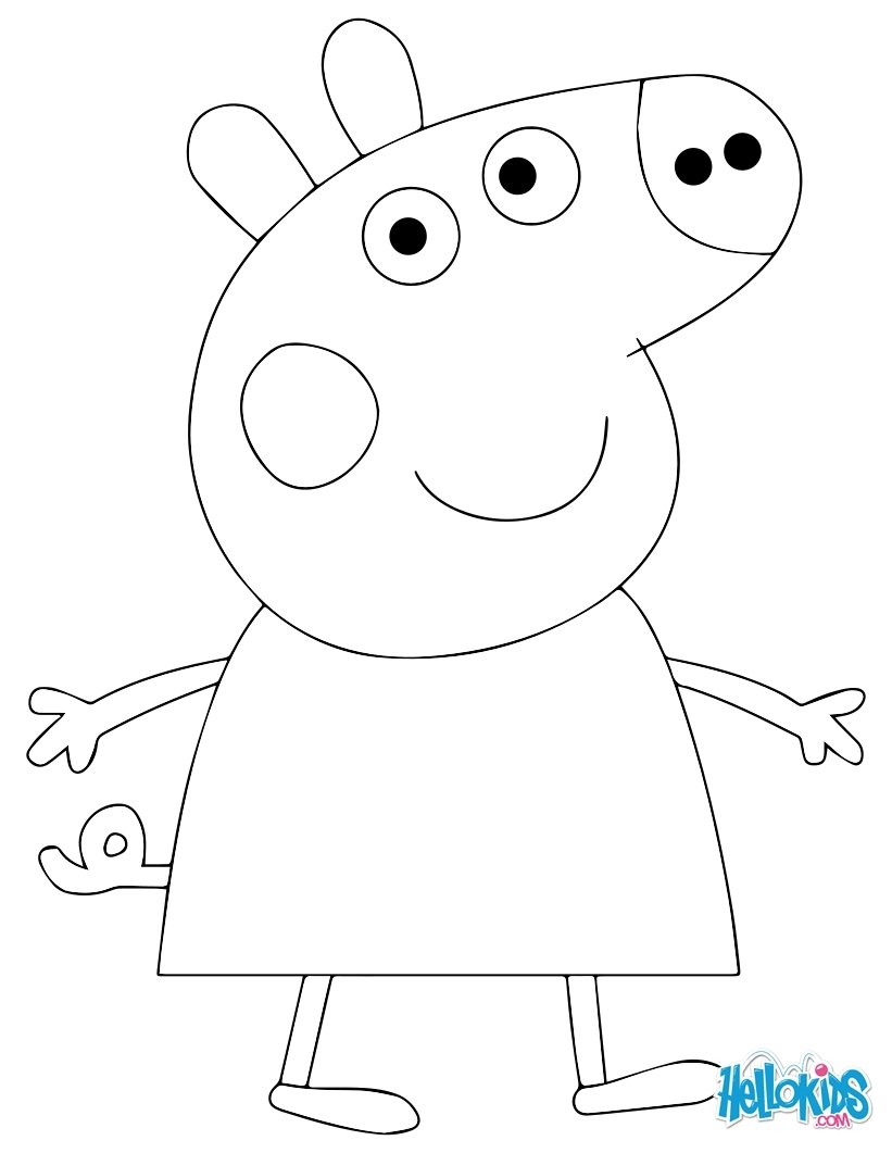 25 Peppa Pig Coloring Pages Images Free Coloring Pages 821x1061 25 Peppa Pig Coloring Pages Images Free Coloring Pages