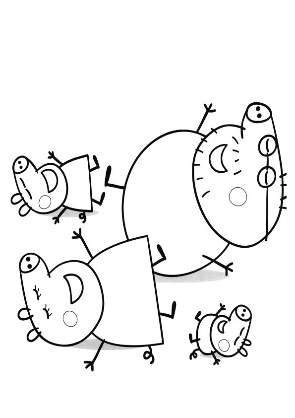Peppa Pig Coloring Pages 595x842 Peppa Pig Coloring Pages