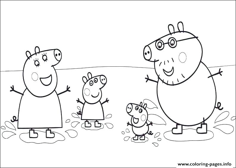 Peppa Pig Coloring Pages Birthday Holidays Page Colouring Pictures 794x567 Peppa Pig Coloring Pages Birthday Holidays Page Colouring Pictures