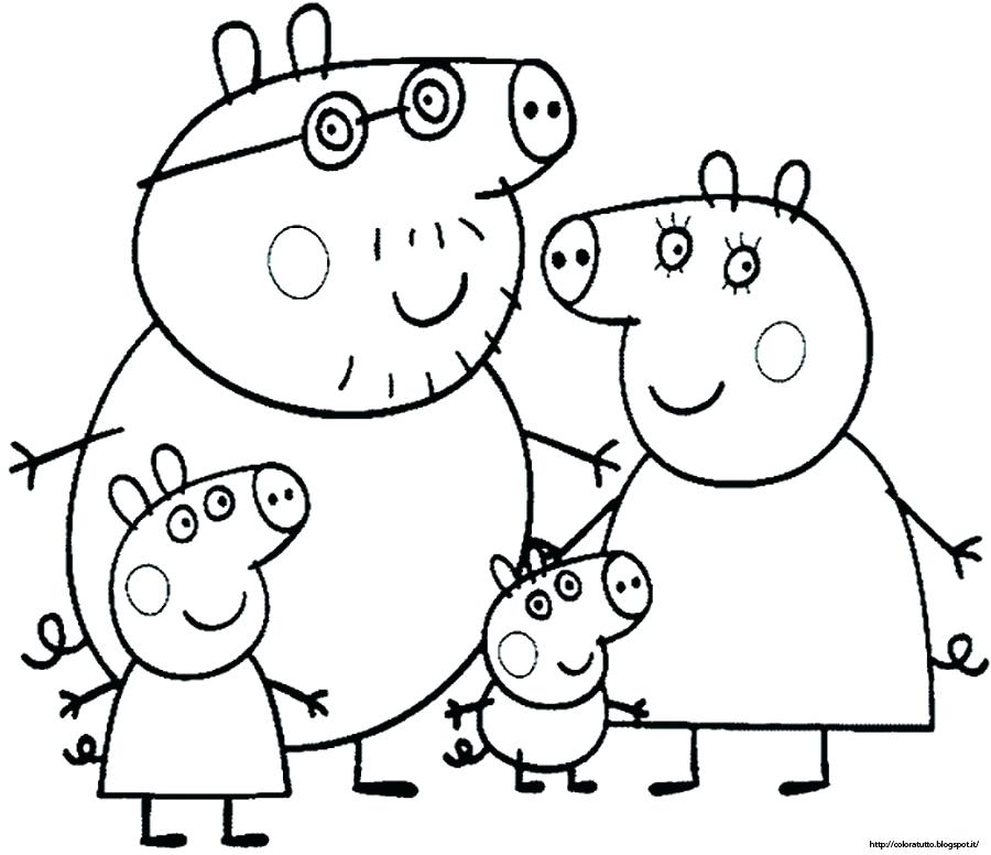 Peppa Pig Coloring Pages 900x776 Peppa Pig Coloring Pages