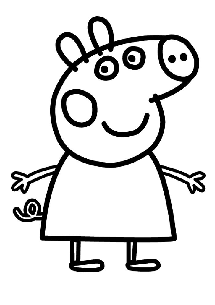 Kids N 20 Coloring Pages Of Peppa Pig 700x990 Kids N 20 Coloring Pages Of Peppa Pig