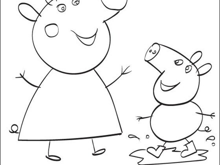 Peppa Pig George Coloring Pages at GetColorings.com | Free printable ...