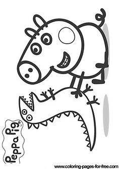 Peppa Pig George Coloring Pages at GetColorings.com | Free printable ...