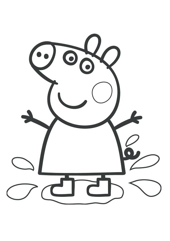 595x842 Peppa Pig Printable Coloring Pages Coloring Pages Animals Pig Page