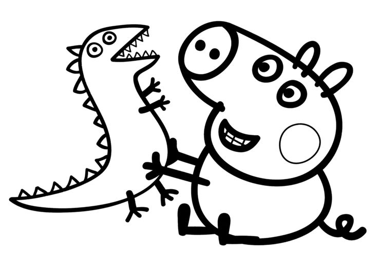 736x512 Excellent Peppa Pig Printable Coloring Pages 97 On Site Regarding