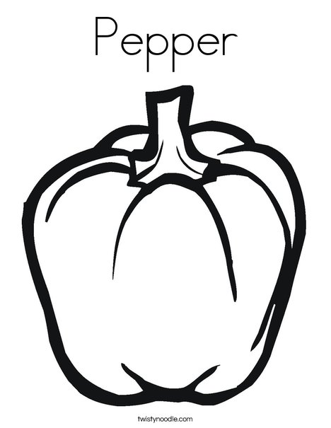 Pepper Coloring Page 468x605 Pepper Coloring Page