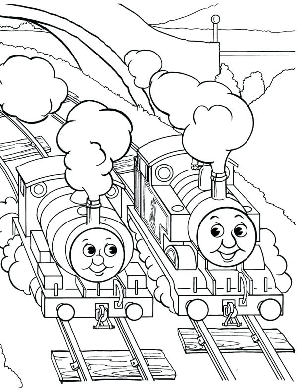 600x783 Percy Coloring Pages Coloring Pages Thomas And Percy Colouring