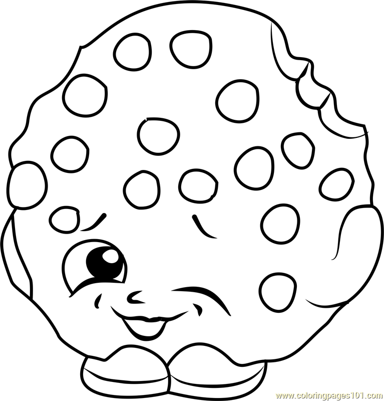 Kooky Cookie Shopkins Coloring Page 767x800 Kooky Cookie Shopkins Coloring Page