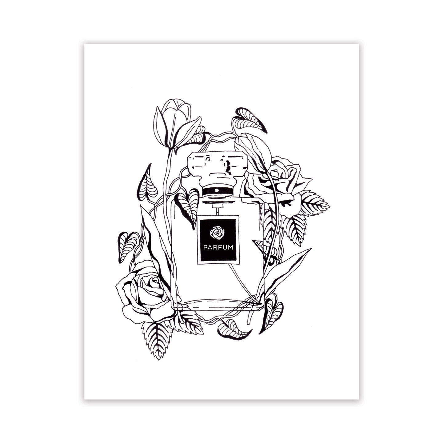 Parfum Et Fleurs Adult Coloring Page The Postman's Knock 1440x1440 Parfum Et Fleurs Adult Coloring Page The Postman's Knock