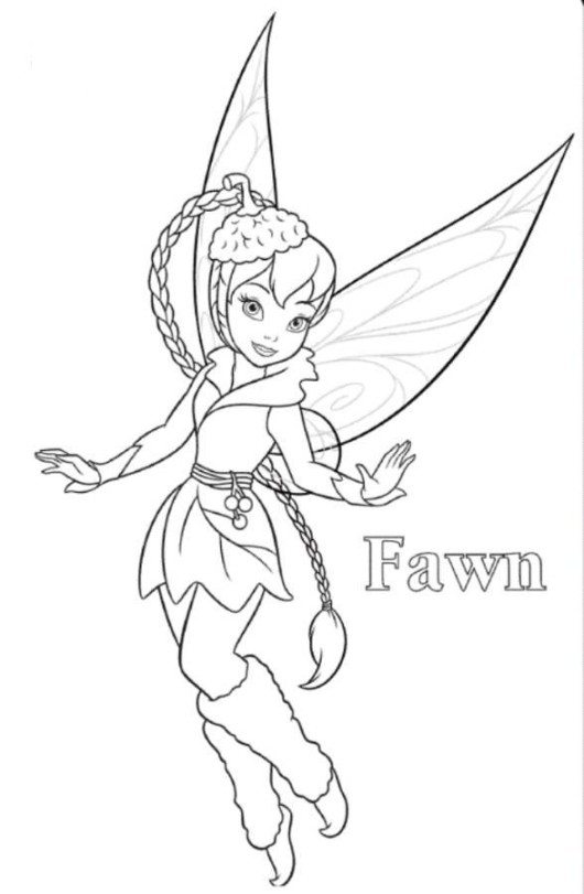 Periwinkle And Tinkerbell Coloring Page 530x811 Periwinkle And Tinkerbell Coloring Page