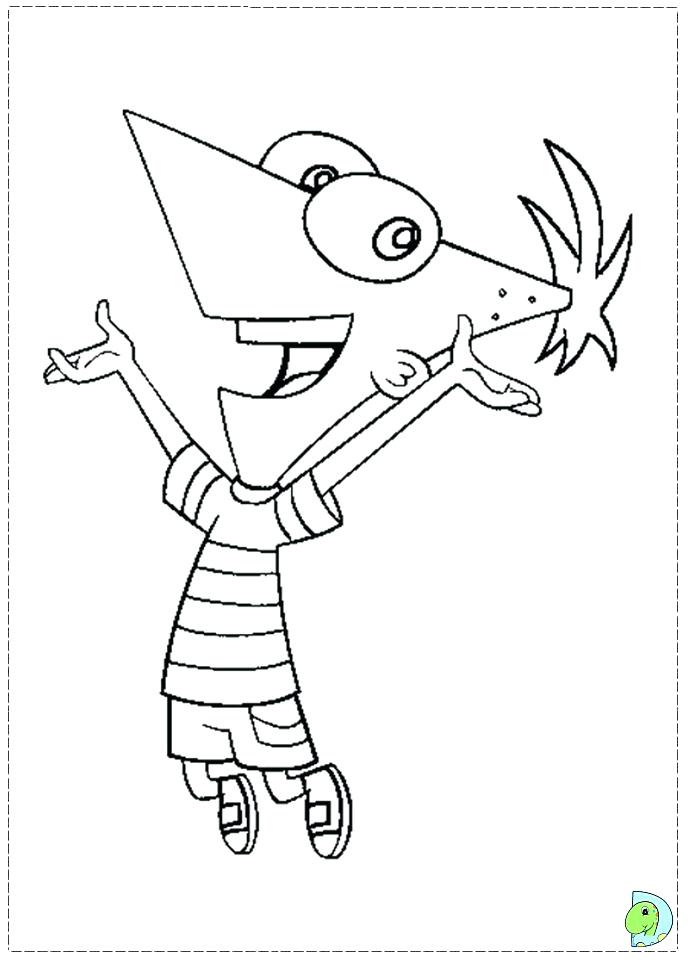 691x960 Perry The Platypus Coloring Pages The Platypus Coloring Pages