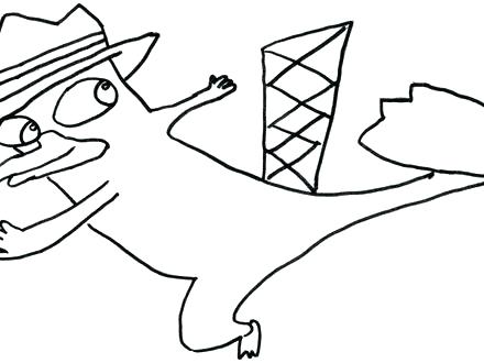 440x330 Perry Platypus Coloring Pages Platypus Coloring Pages