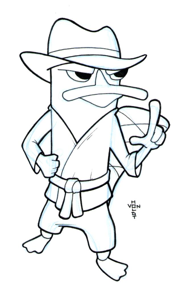 640x1040 Perry The Platypus Coloring Pages