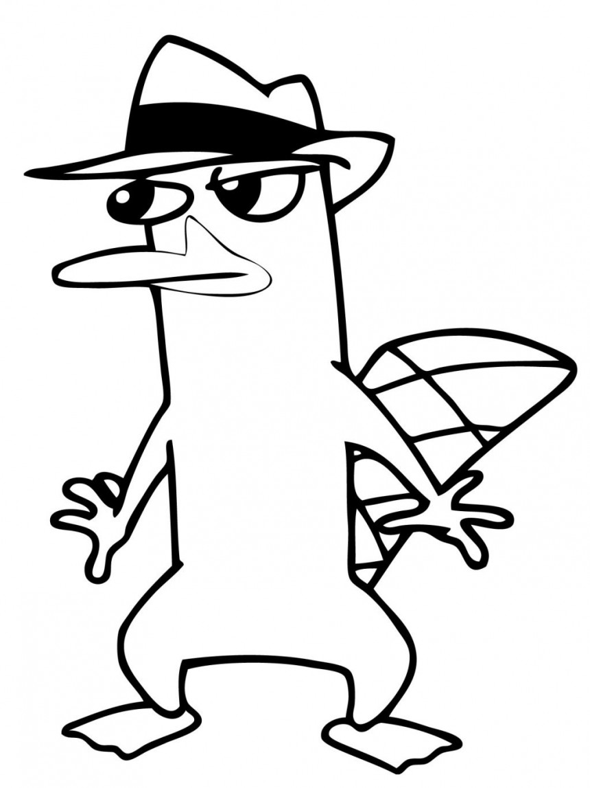 860x1147 Free Printable Perry The Platypus Coloring Pages For Kids