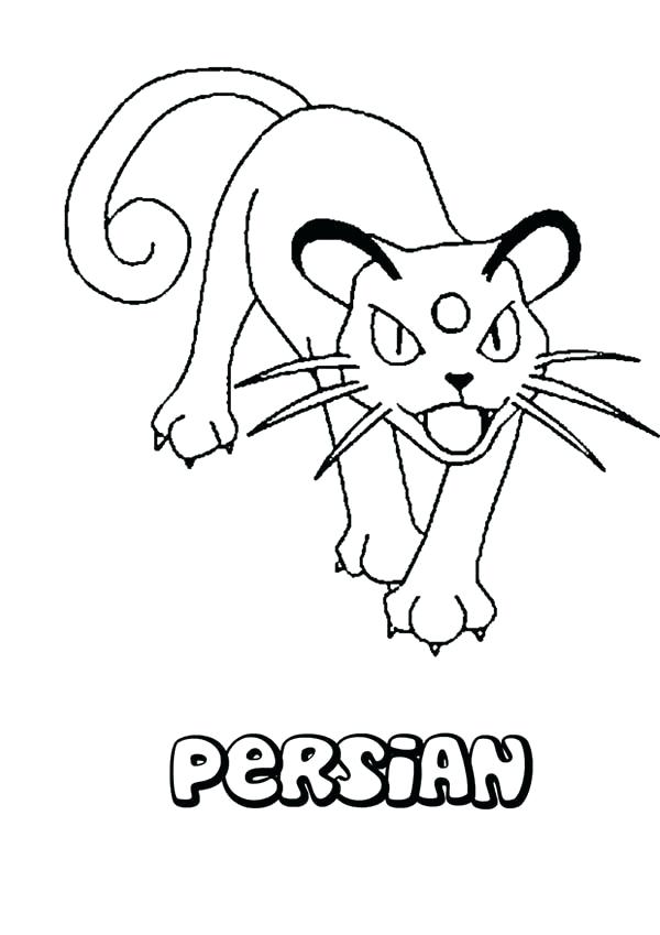 600x849 Persian Animal Coloring Pages Cat Color Page Inspirational Taco