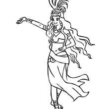 220x220 Persian Princess Coloring Pages
