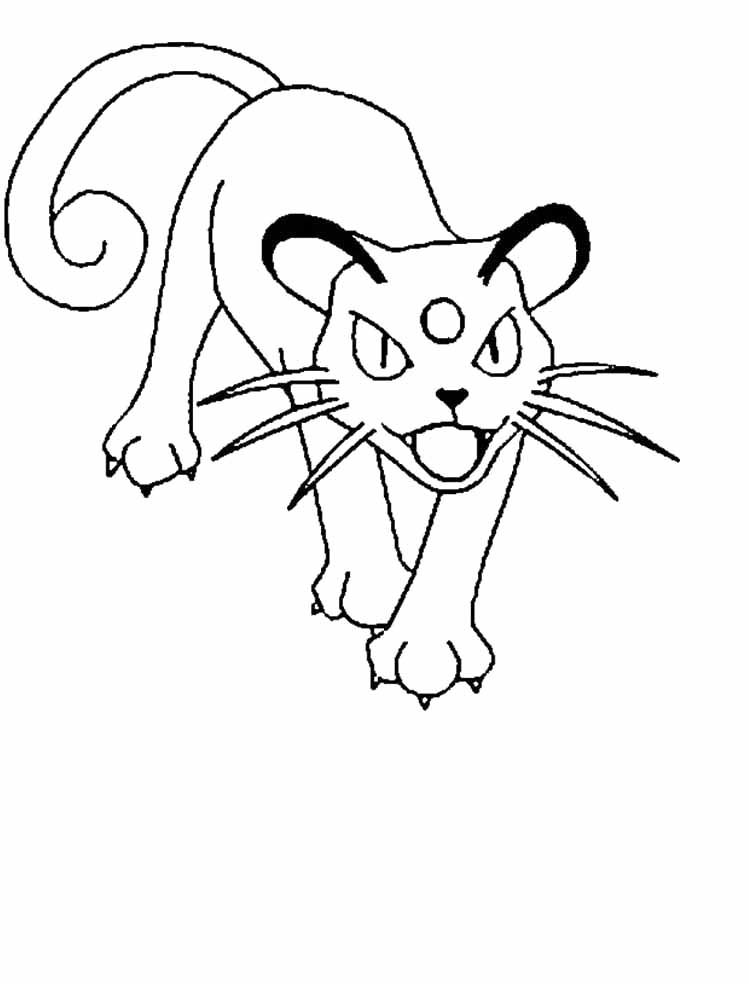 749x984 Pokemon Persian Coloring Pages Pokemon Coloring