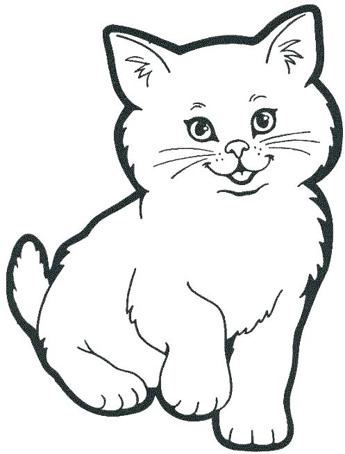 497x655 Cat Color Picture Cat Picture To Color Printable Cat Coloring