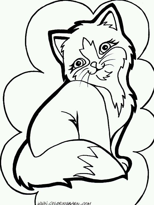 540x720 Cat Coloring Page Coloring Pages Cat And Crafts