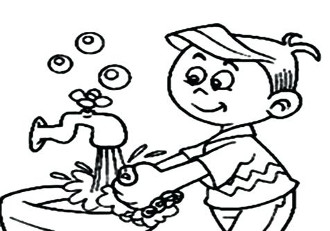 476x333 Hand Washing Coloring Pages Hand Washing Coloring Pages Personal
