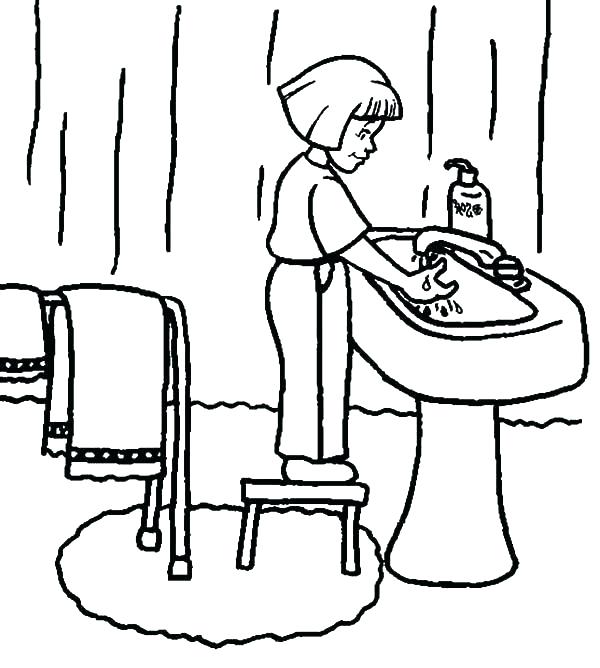 600x668 Hygiene Coloring Pages Hygiene Coloring Pages View R Pin Good